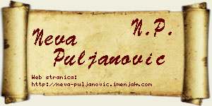 Neva Puljanović vizit kartica